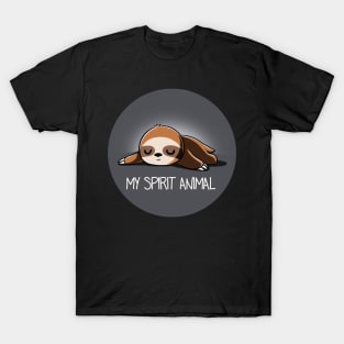 Cute Funny Sloth Lazy Animal Lover Quote Artwork T-Shirt